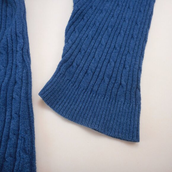 Lane Bryant Women's plus size 26/28 Long Sleeve Pullover Cable Knit Sweater Blue - Picture 10 of 10